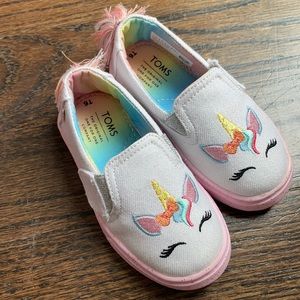 Brand new TOMS unicorn shoes